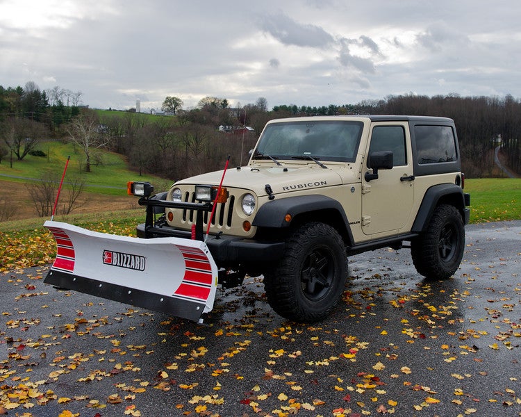 Wrangler with a Blizzard plow | Snow Plowing Forum