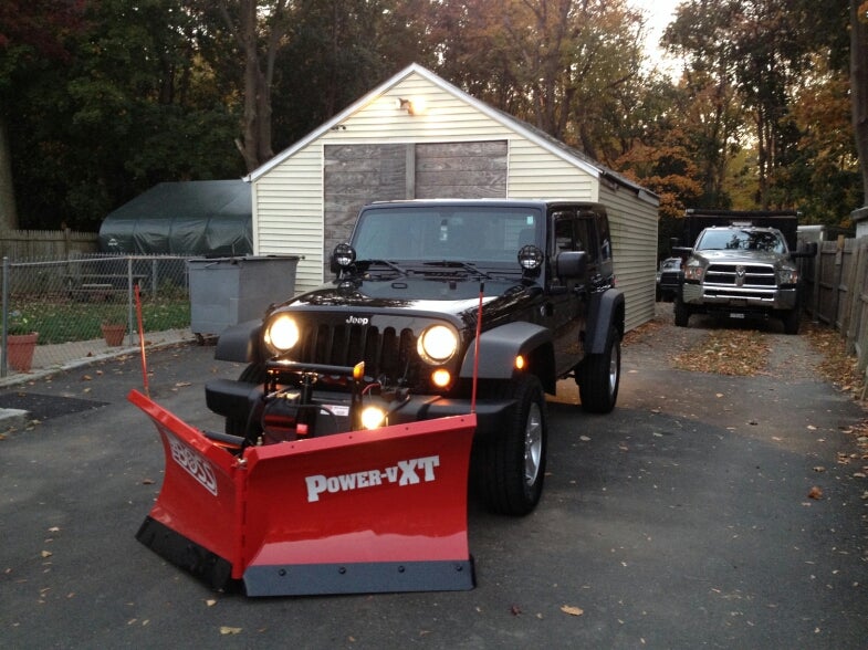 2013 Jeep Wrangler - V Plow | Snow Plowing Forum