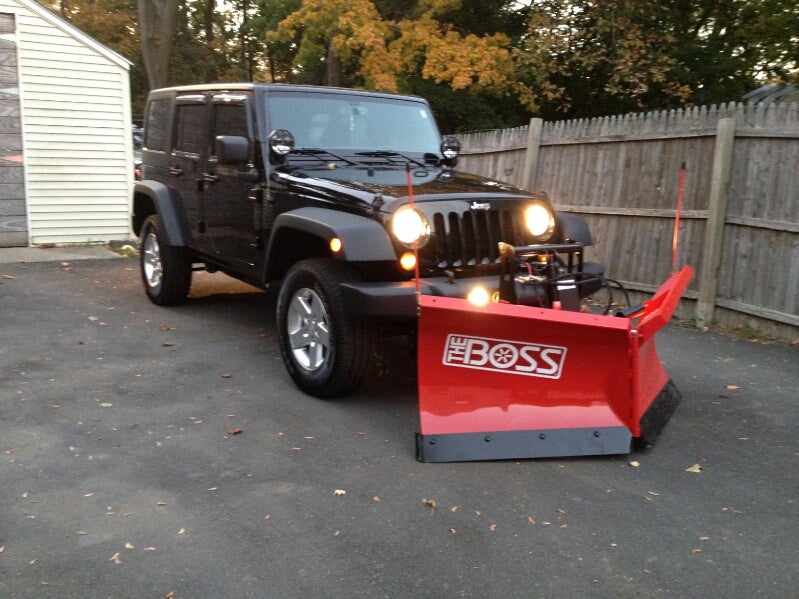 2013 Jeep Wrangler - V Plow | The largest community for snow plowing