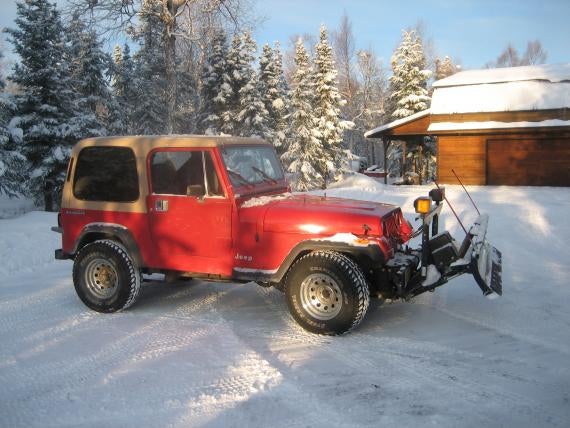 Plow on a Jeep YJ | Snow Plowing Forum